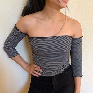 NECTAR striped off the shoulder